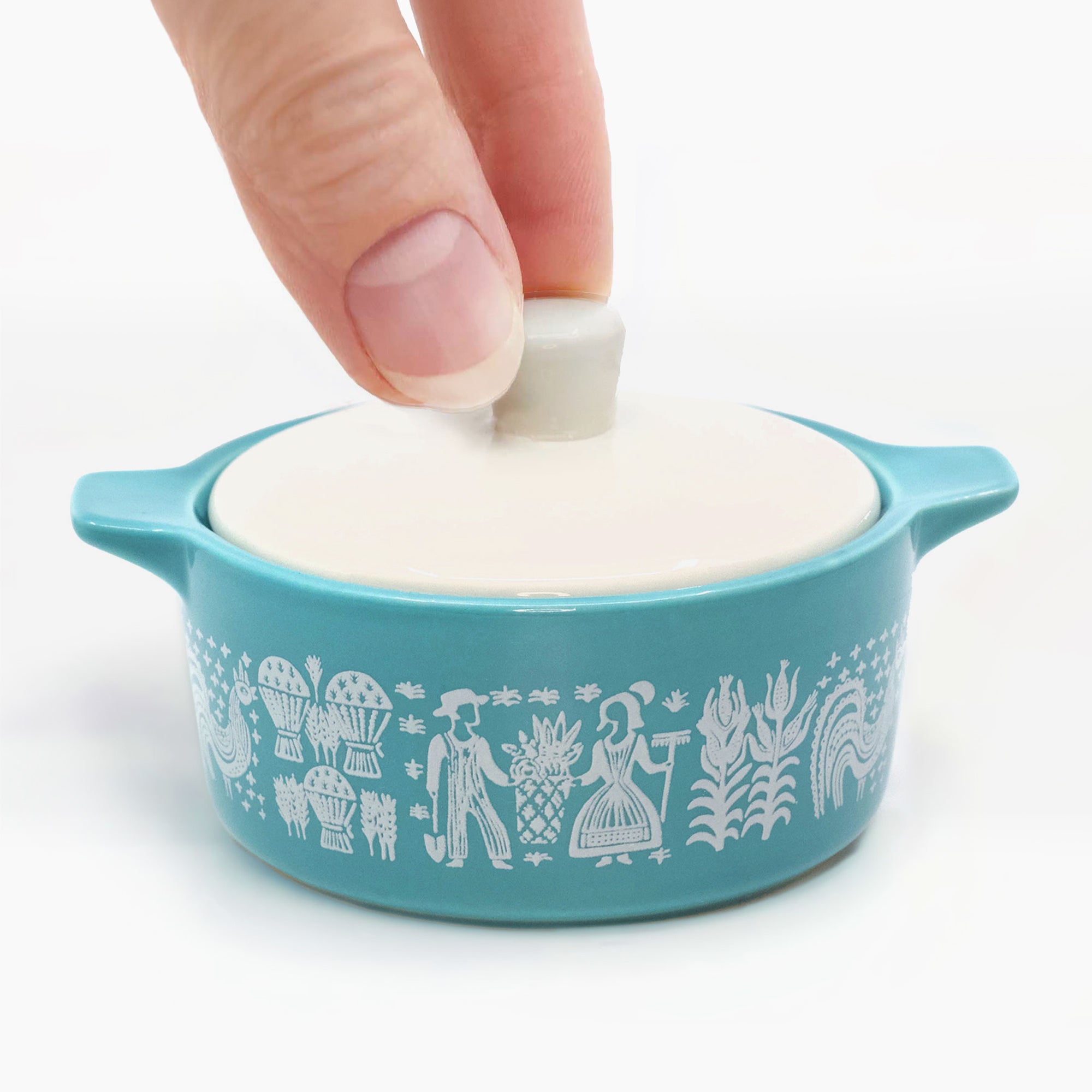 Pyrex-Inspired Butterprint Casserole Ceramic Trinket Box – Twinkltoast