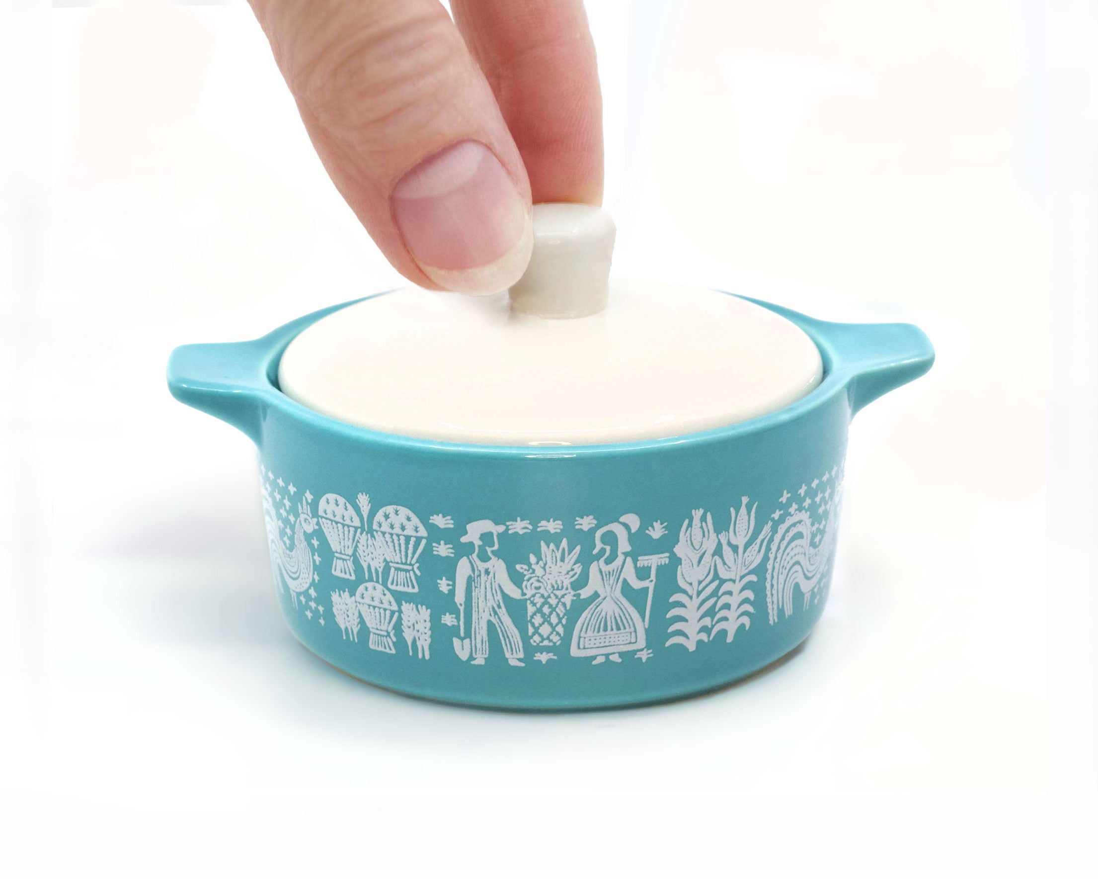 Pyrex-Inspired Butterprint Casserole Ceramic Trinket Box – Twinkltoast