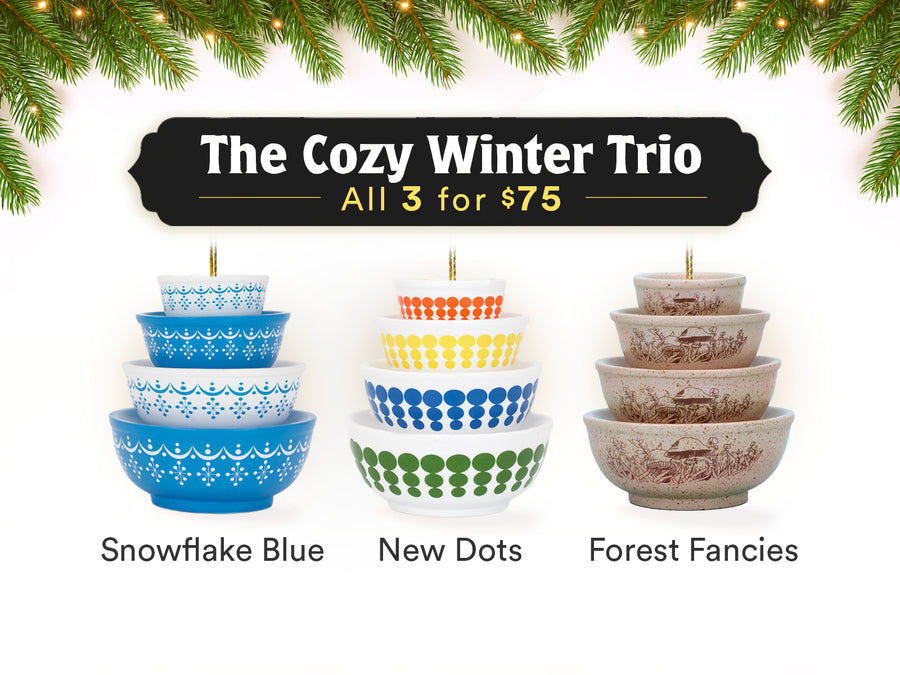 Mini Pyrex-Inspired Bowl Ornament | Retro Christmas Tree Decor ...