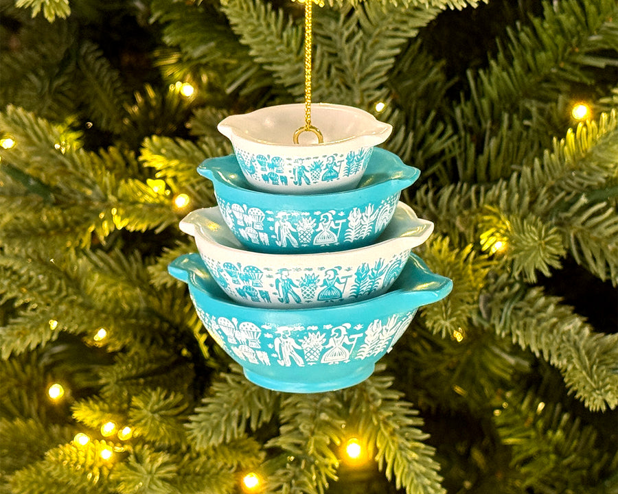 Mini Pyrex-Inspired Butterprint Cinderella Bowl Ornament