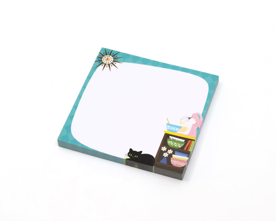 Cozy Kitchen Mini Note Pad – Retro Sticky Notes for Lists & Gifts