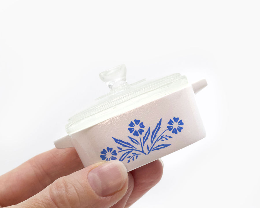 Mini Cornflower Trinket Box – Corning Ware–Inspired Casserole