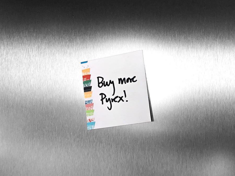 Pyrex-Inspired Mini Sticky Notes – Retro Notepad Gift