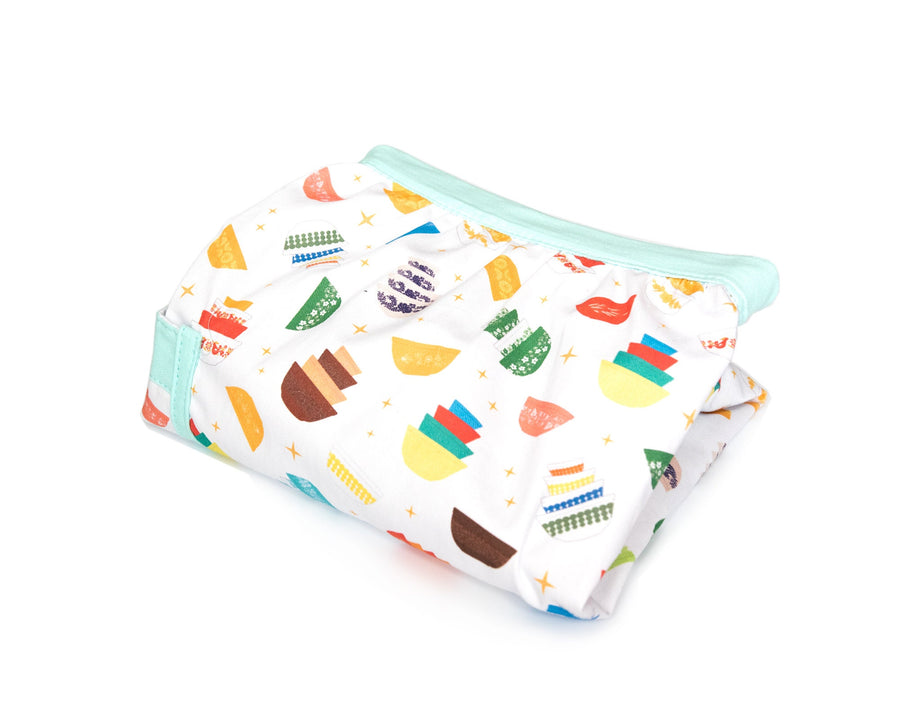 Pyrex-Inspired Cotton Apron – Retro Kitchen Cooking Gift