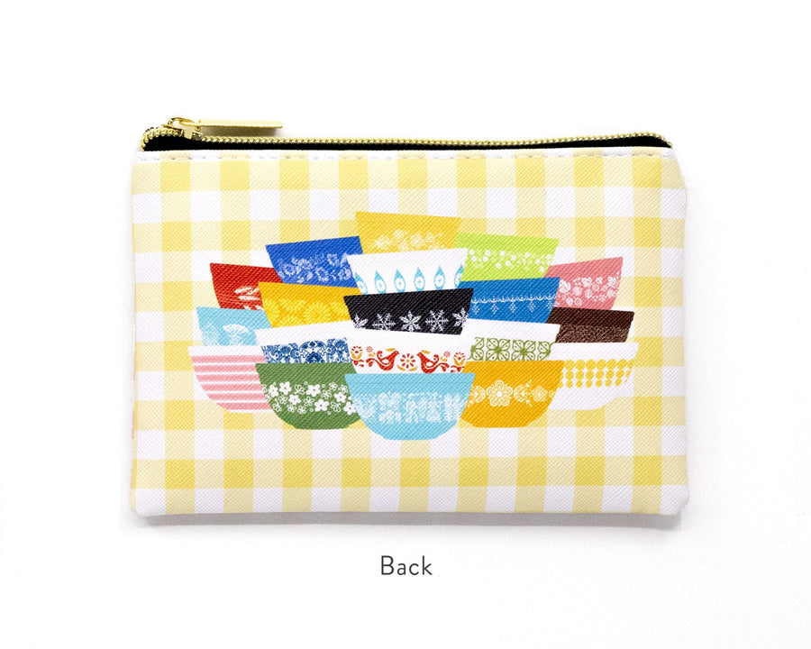 Pyrex-Inspired Zipper Pouch – Retro Makeup Bag