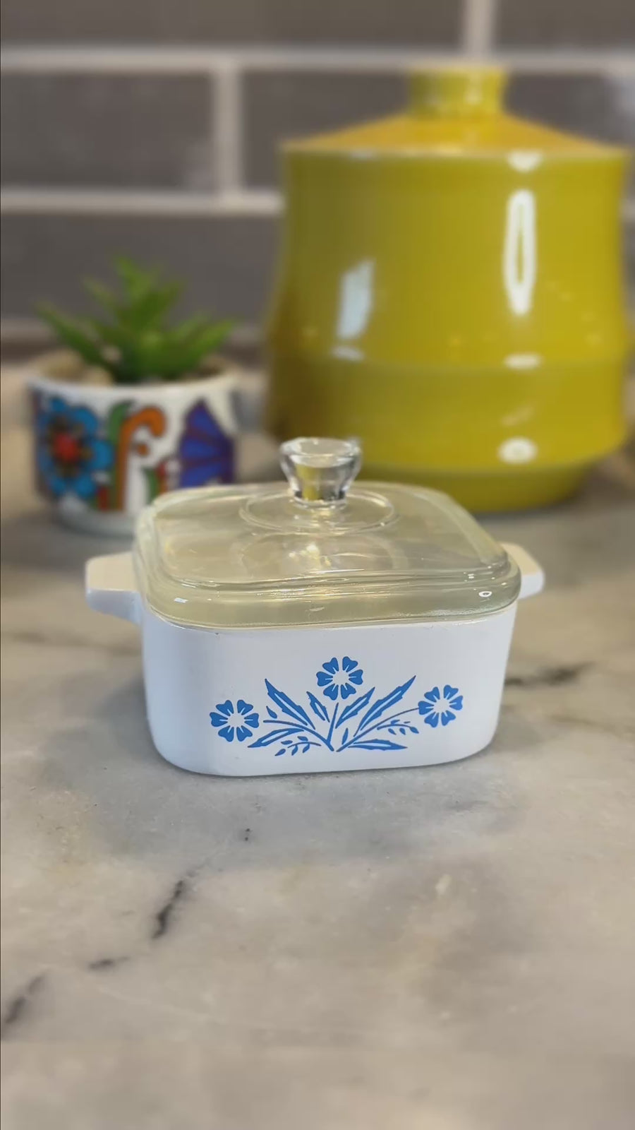 Mini Cornflower Trinket Box – Corning Ware–Inspired Casserole – Twinkltoast
